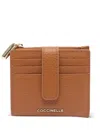Coccinelle Metallic Soft Wallet In 褐色