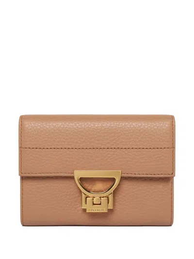 Coccinelle Leather Wallet In Neutral