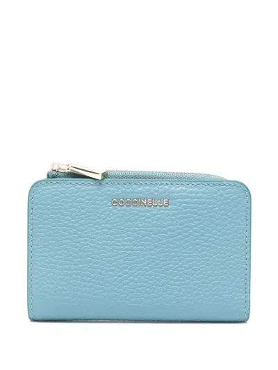 Coccinelle Leather Wallet In Blue