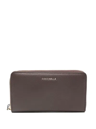Coccinelle Leather Wallet In Brown