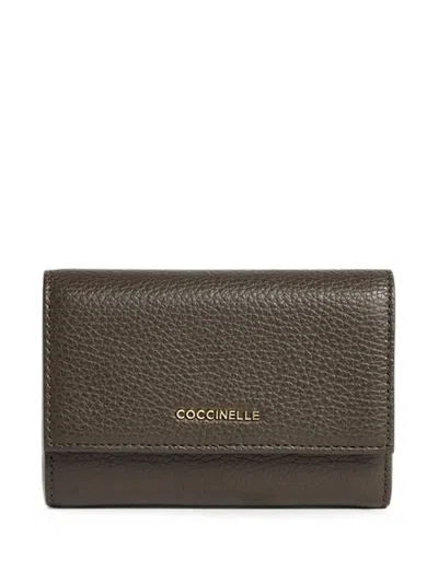 Coccinelle Leather Wallet In Gray