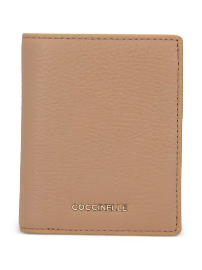 Coccinelle Leather Wallet In Neutrals