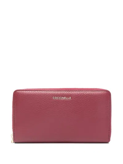 Coccinelle Leather Wallet In Pink