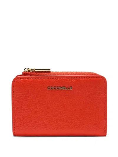 Coccinelle Leather Wallet In Red