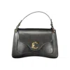 Coccinelle Black Calf Leather Bos Taurus Handbag In Black