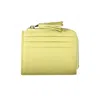 Coccinelle Yellow Leather Wallet In Yellow