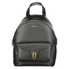 Coccinelle Minimalist Zip-closure Backpack With External Pocket In Black