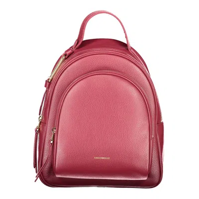 Coccinelle Leather Women Women's Backpack In Purple