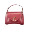 Coccinelle Red Leather Women Handbag In Purple