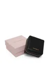 Coccinelle Leather Zip-around Jewellery Case (9cm X 9cm) In Black
