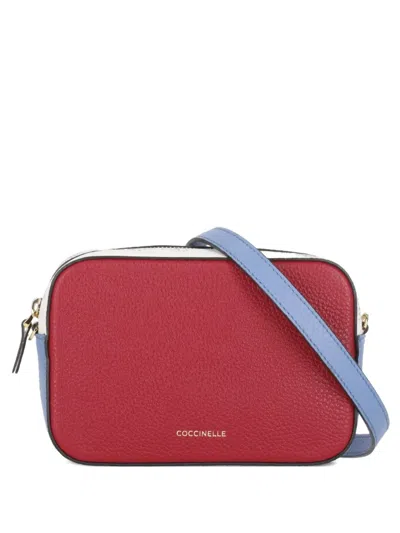 Coccinelle Leather Zip-fastening Mini Bag In Red