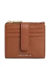 Coccinelle Leather Zip-fastening Wallet In Brown