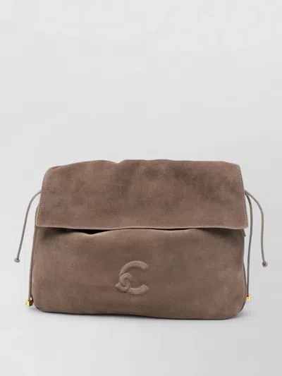 Coccinelle Lidia Clutch Bag Neutral Lightweight Strap In Brown