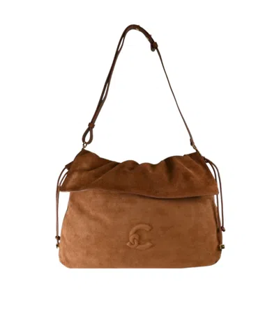 Coccinelle Lidia Medium Shoulder Bag In Brown