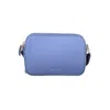 Coccinelle Light Blue Leather Women Handbag In Gnawed Blue