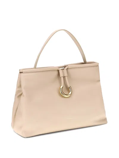 Coccinelle Lisbet Circular-ring Tote Bag In Pink