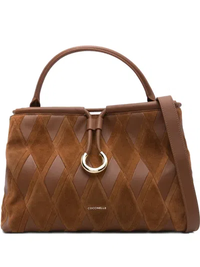 Coccinelle Lisbet Tote Bag In Brown
