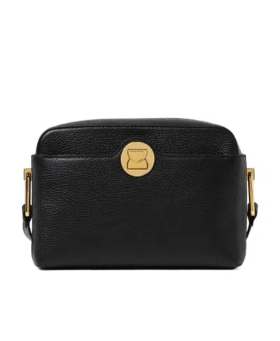 Coccinelle Liya Leather Crossbody Bag In Black