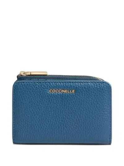Coccinelle Logo-appliqué Wallet In Blue