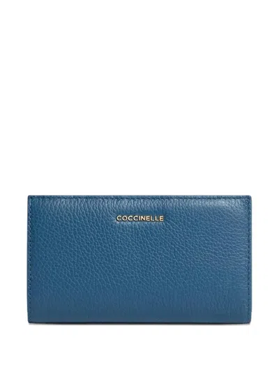 Coccinelle Logo-appliqué Wallet In Blue