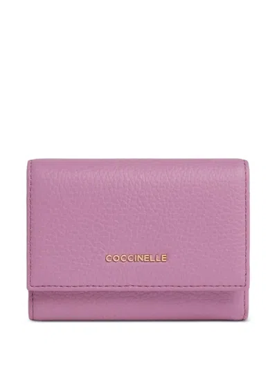 Coccinelle Logo-appliqué Wallet In Pink