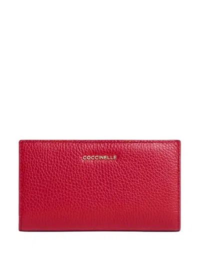 Coccinelle Logo-appliqué Wallet In Red