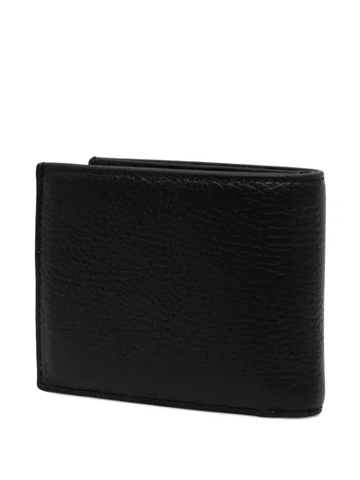 Coccinelle Logo-debossed Leather Wallet In Black
