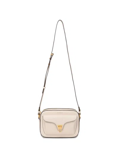Coccinelle Logo-detail Cross-body Bag In Neutral