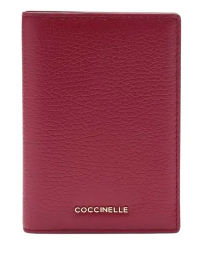 Coccinelle Logo-detail Passport Holder In Brown