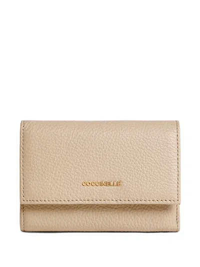Coccinelle Logo-detail Wallet In Neutral