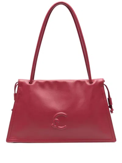 Coccinelle Logo-embossed Tote Bag In Red