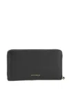 Coccinelle Logo-embossed Zip-around Wallet In Black