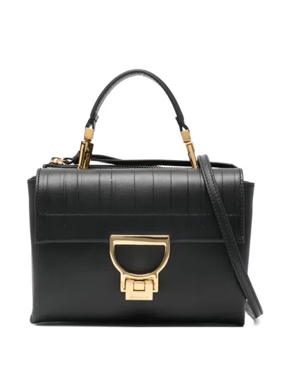 Coccinelle Logo Hardware Satchel In Black