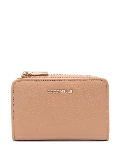 Coccinelle Logo Lettering Wallet In Brown