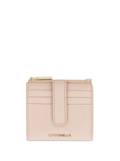 Coccinelle Logo-lettering Wallet In Neutrals