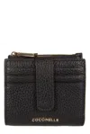 Coccinelle Metallic Soft Button Wallet In Black