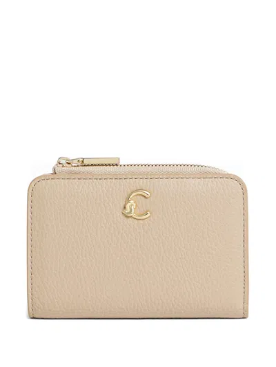 Coccinelle Logo-plaque Wallet In Neutral