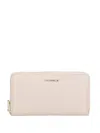 Coccinelle Metallic Soft Wallet In Pink