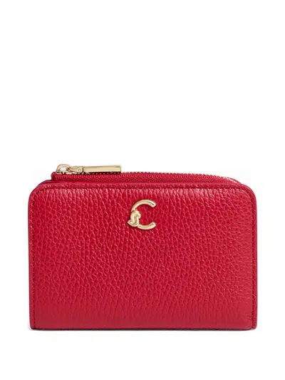 Coccinelle Logo-plaque Wallet In Red