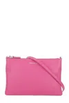 Coccinelle Logo Stamp Zipped Clutch Bag In Fuchsia