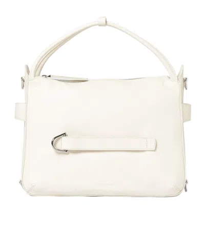 Coccinelle Logo Strap Shoulder Bag In White