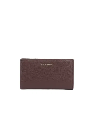 Coccinelle Logo Wallet In Brown