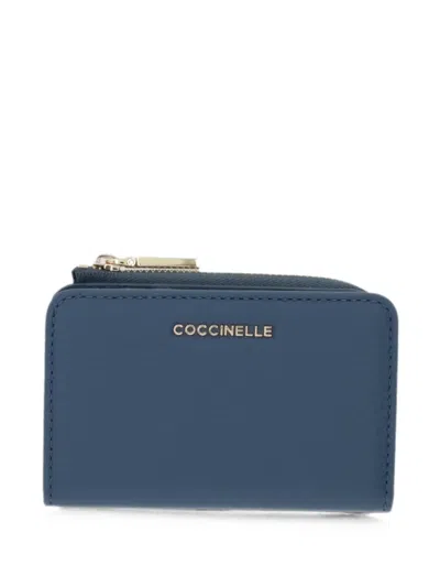 Coccinelle Logo-appliqué Wallet In Blue
