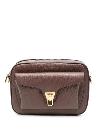 Coccinelle Brown Calf Leather Bos Taurus Shoulder Bag