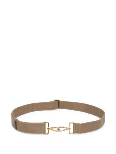 Coccinelle Logo-jacquard Adjustable Strap In Brown