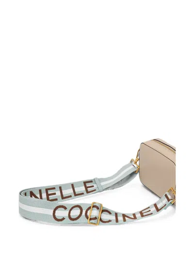Coccinelle Logo-jacquard Shoulder Strap In Blue