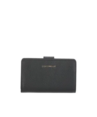 Coccinelle Logo-lettering Wallet In Black