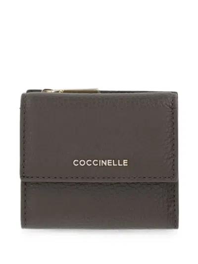 Coccinelle Logo-plaque Pebbled-leather Wallet