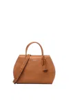 Coccinelle Klichè Medium Top Handle Bag In Brown