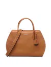 Coccinelle Lord Logo Printed Large Tote Bag In Brown